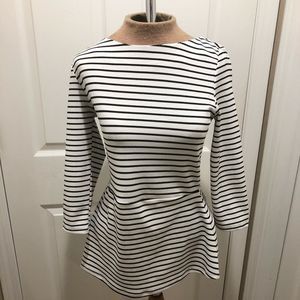 WHITE HOUSE BLACK MARKET PEPLUM LONG SLEEVE TOP